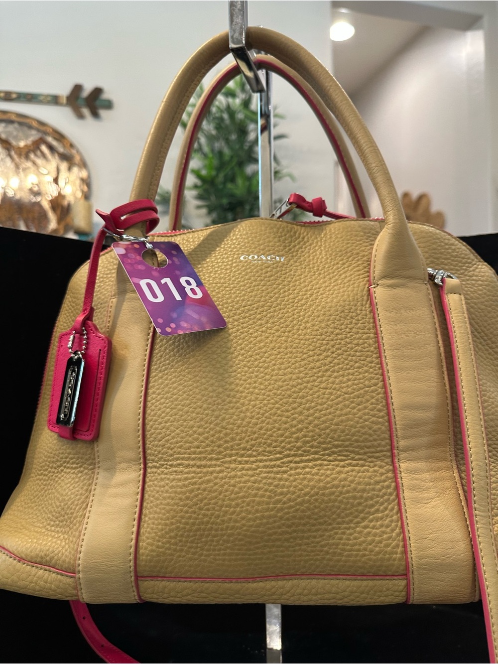 Coach #018 Bleeker Preston Satchel in Edgepaint Leather